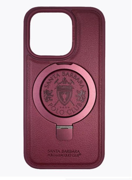 Чехол-накладка для iPhone 15 Pro Santa Barbara Primo бордовый