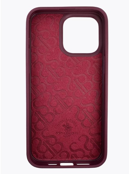 Чехол-накладка для iPhone 15 Pro Santa Barbara Primo бордовый
