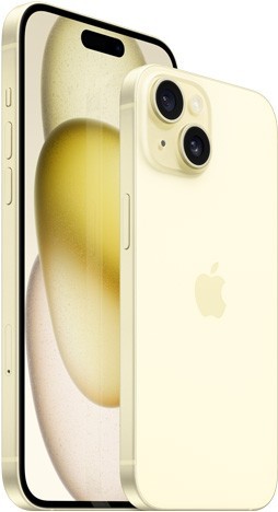 Смартфон Apple  iPhone 15 128Gb A3090 Dual: nano SIM + eSIM(без RuStore) (Yellow)