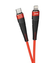 Lightning Breaking K15 USB-C-Lightning 1м красный