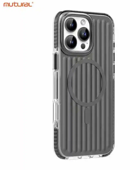Чехол-накладка для iPhone 16 Pro Max Mutural Bumpy Solid Magsafe Series Space Gray