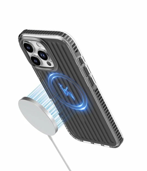 Чехол-накладка для iPhone 16 Pro Max Mutural Bumpy Solid Magsafe Series Space Gray