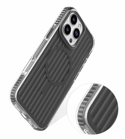 Чехол-накладка для iPhone 16 Pro Max Mutural Bumpy Solid Magsafe Series Space Gray