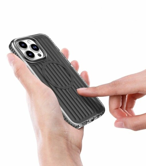 Чехол-накладка для iPhone 16 Pro Max Mutural Bumpy Solid Magsafe Series Space Gray