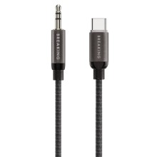 AUX Breaking USB-C-AUX 1m Black AUX Breaking USB-C-AUX 1m Black