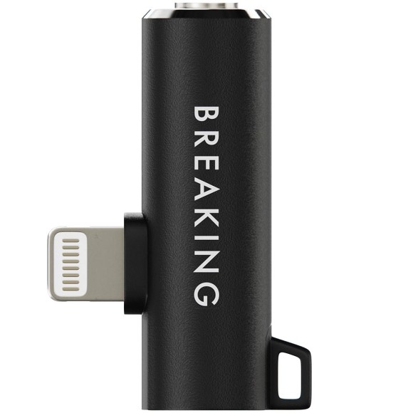 AUX Breaking 3.5 мм+Lightning черный