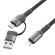 Lightning Breaking K30 USB-A/USB-C-Lightning 3.0A 1,2м черный
