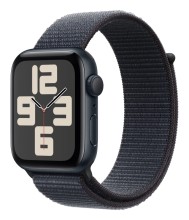 Умные часы  Apple Watch Series SE 2024 44mm MXEP3 корпус алюминий цвета тёмная ночь Sport Loop ремешок  (Midnight, Midnight)