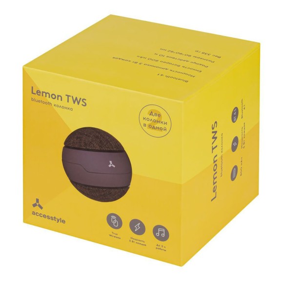 Портативная акустика Accesstyle Lemon TWS Портативная акустика Accesstyle Lemon TWS