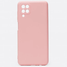 Чехол-накладка Samsung A12 Silicone Case ярко розовый