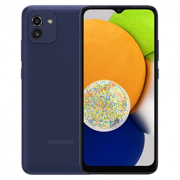 Смартфон Samsung Galaxy A03 4/128Gb (A035 FN/DS) Global (синий)