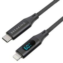 Lightning Breaking K17 USB-С-Lightning  1,2м черный