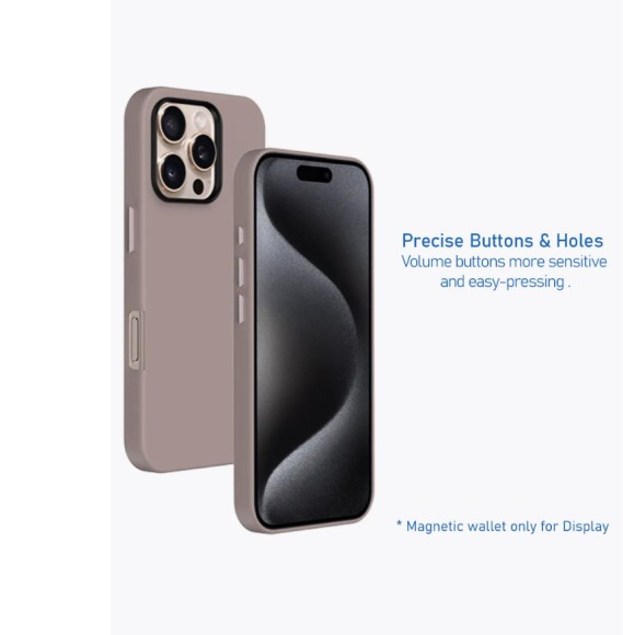 Чехол-накладка для iPhone 16 Pro Max KZDOO Mag Noble Collection Desert Titanium