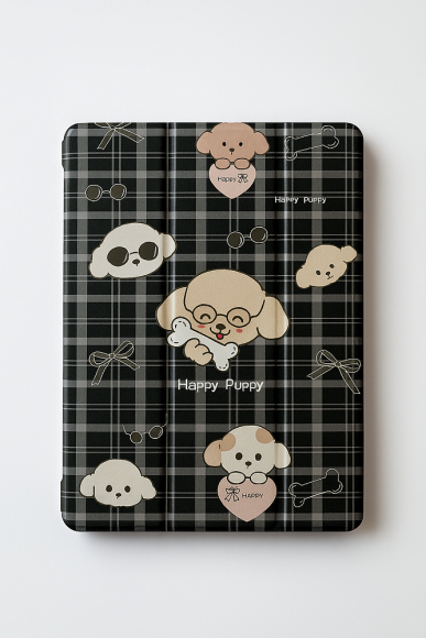 Чехол-книжка Apple iPad Air 11 Mosbros Happy Puppy Black Чехол-книжка Apple iPad Air 11 Mosbros Happy Puppy Black