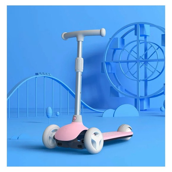 Кикборд Xiaomi Rice Rabbit Scooter HBC01YM (розовый)