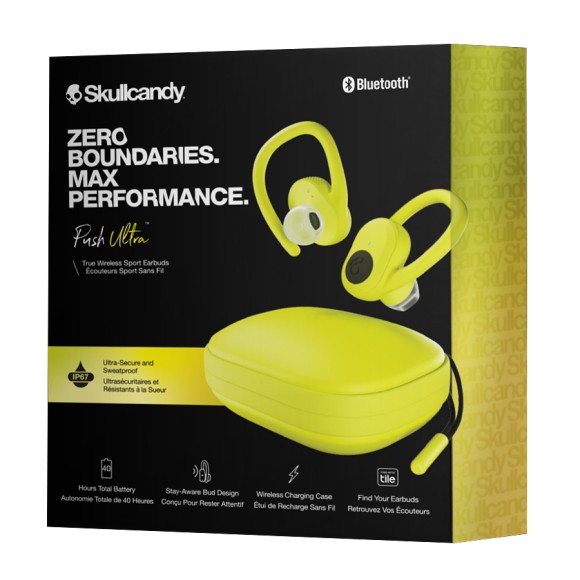 Наушники Skullcandy S2BDW-N746 Push Ultra True Wireless Sport In-Ear Electric (желтый) Наушники Skullcandy S2BDW-N746 Push Ultra True Wireless Sport In-Ear Electric (желтый)