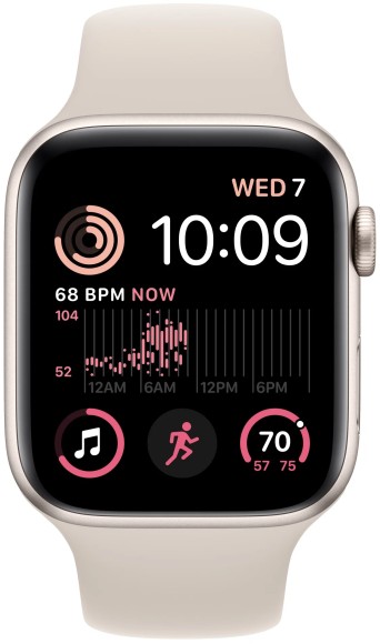 Умные часы Apple Watch Series SE Gen 2 MNT33 40 мм S/M Aluminium Case, starlight Sport Band (Сияющая звезда) Умные часы Apple Watch Series SE Gen 2 MNT33 40 мм S/M Aluminium Case, starlight Sport Band (Сияющая звезда)