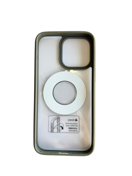 Чехол-накладка для iPhone 15 Pro Max NY-06  Magsafe Gray