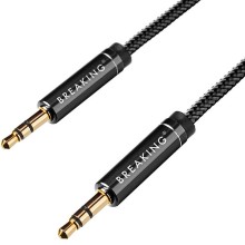 AUX Breaking 3.5 мм нейлоновый 1м черный