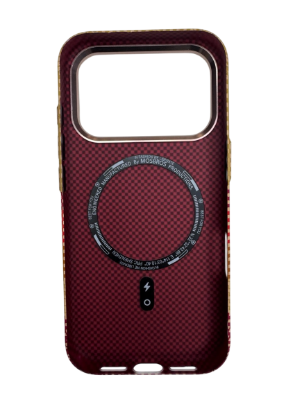 Чехол-накладка для iPhone 17 Pro  Mosbros Carbon Magsafe LF135