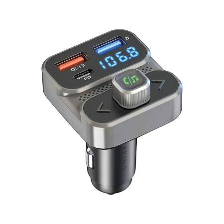 АЗУ Breaking FM-трансмиттер 2USB-A + USB-C 43W