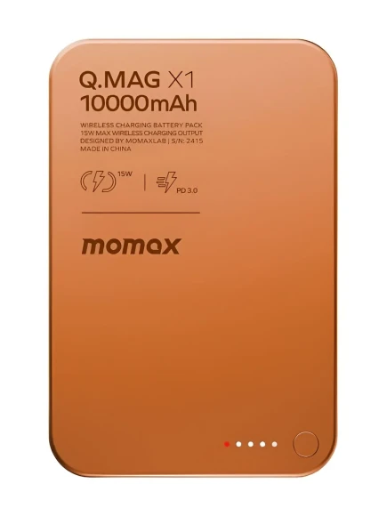 Аккумулятор Momax Mag X 5000 mAh оранжевый титан Аккумулятор Momax Mag X 5000 mAh оранжевый титан
