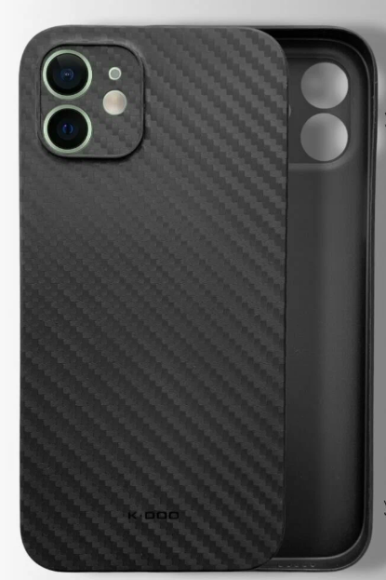 Чехол-накладка для iPhone 12 K-DOO Air Carbon черный