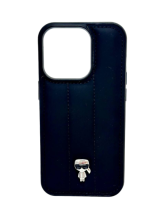 Чехол-накладка для iPhone 14 Pro KARL LAGERFELD черный с человечком