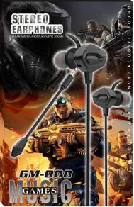 Проводные игровые с микрофоном Gm-008 синий