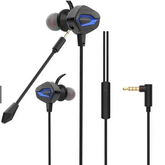 Проводные игровые с микрофоном Gm-008 синий