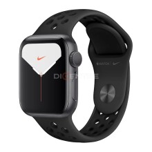Часы Apple Watch Series 5 GPS 40mm Aluminum Case with Nike Sport Band (темно-серый, Черный)