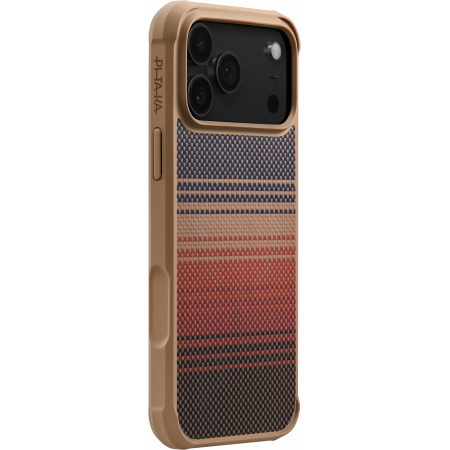 Чехол-накладка для iPhone 17 Pro PITAKA Aramid ProGuard Case Sunset противоударный