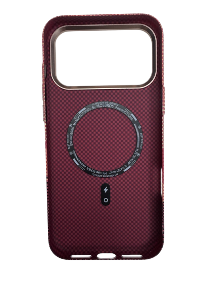 Чехол-накладка для iPhone 17 Pro Max Mosbros Carbon Magsafe G48 Чехол-накладка для iPhone 17 Pro Max Mosbros Carbon Magsafe G48
