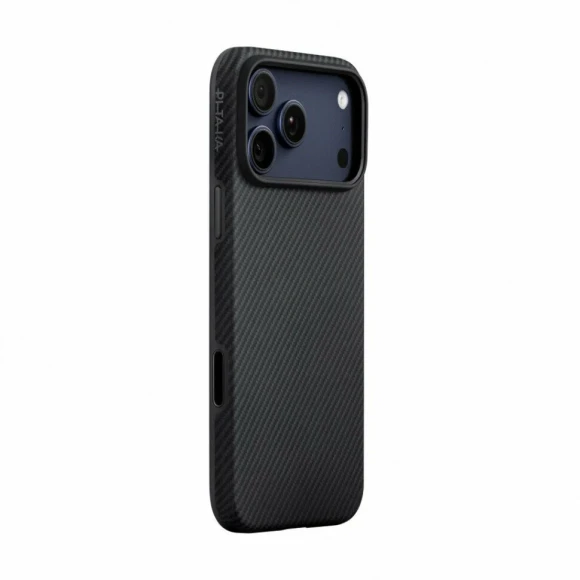 Чехол-накладка для iPhone 17 Pro PITAKA Aramid ProGuard Case Black/Gray противоударный
