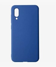 Чехол-накладка Samsung A02 Breaking силикон с микрофиброй синий