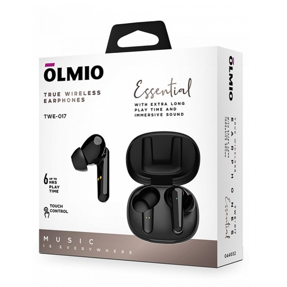 Наушники OLMIO TWE-17 черные