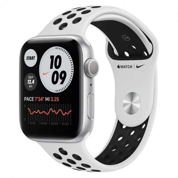 Часы Apple Watch SE GPS 40мм Aluminum Case with Nike Sport Band (MYYD2RU/A) (серебристый, платина)