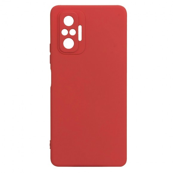 Чехол-накладка Xiaomi Redmi Note 10 Pro Breaking силикон с микрофиброй красный
