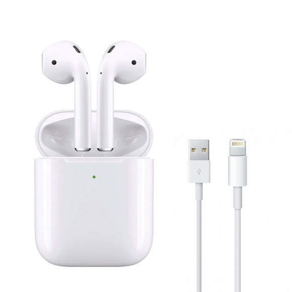 Наушники OLMIO TWE-09 с беспроводной зарядкой чехла, белые Наушники OLMIO TWE-09 с беспроводной зарядкой чехла, белые