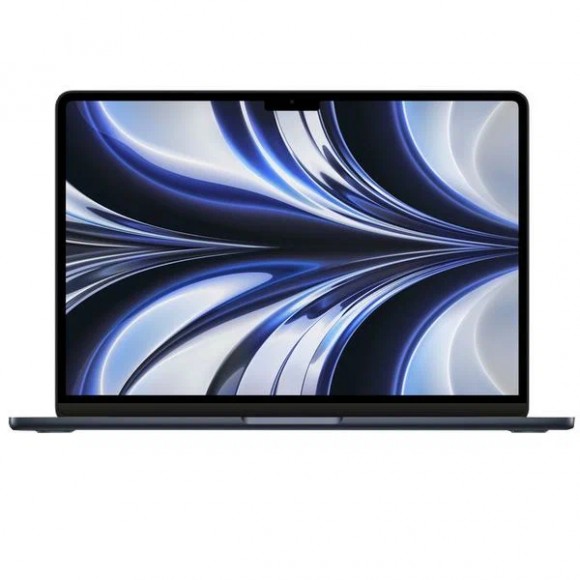Ноутбук Apple MacBook Air 13 2022 2560x1664, Apple M2, RAM 8 ГБ, SSD 256 ГБ, Apple graphics 8-core, macOS, MLY33LL/A, полуночный (Темная ночь)