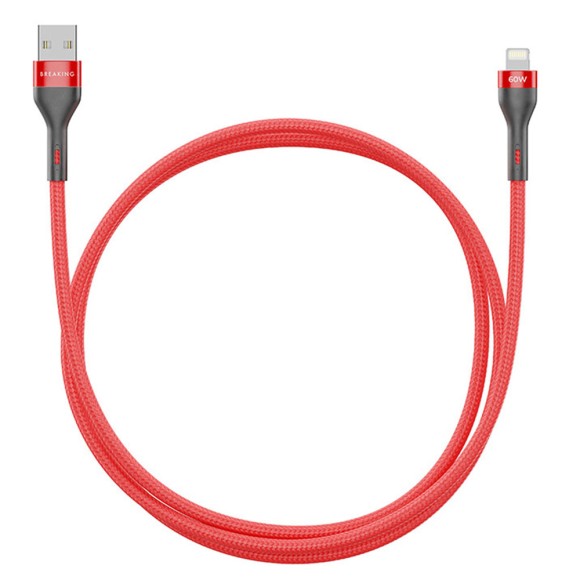 Lightning Breaking 3A 1м  красный Lightning Breaking 3A 1м  красный