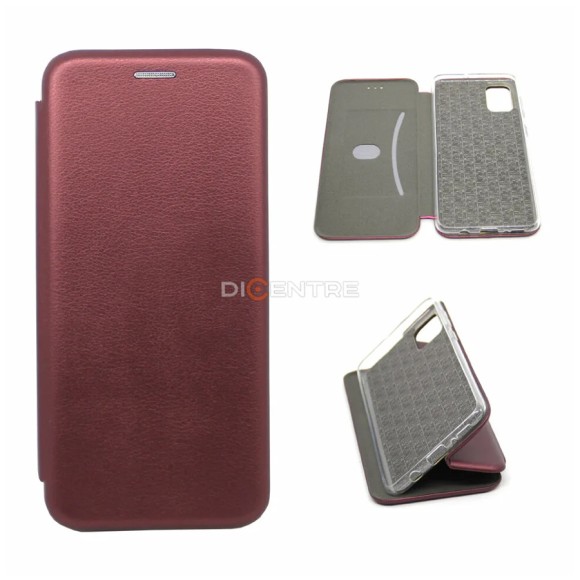 Чехол-книжка Samsung A51 Business пластик бардовый