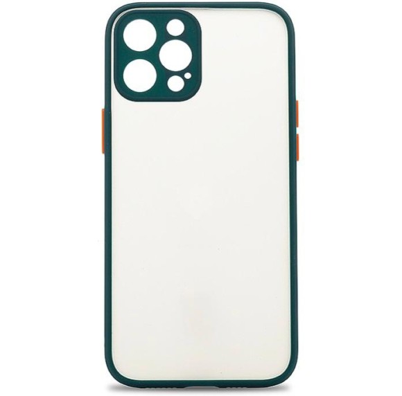 Чехол-накладка для iPhone 12 Pro Max Coblue 360* зеленый ободок
