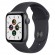 Часы Apple Watch SE GPS 44mm Aluminum Case with Sport Band (MKQ63RU/A) 2021 (темно-серый, Черный)