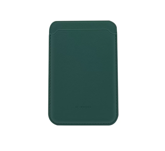 Чехол бумажник K-DOO Leather Wallet Magsafe зеленый