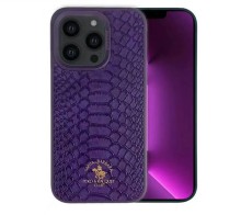 Чехол-накладка для iPhone 14 Plus Santa Barbara KNIGHTпод змею сиреневый