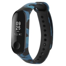 Ремешок для Xiaomi Mi Band 5 камуфляж синий
