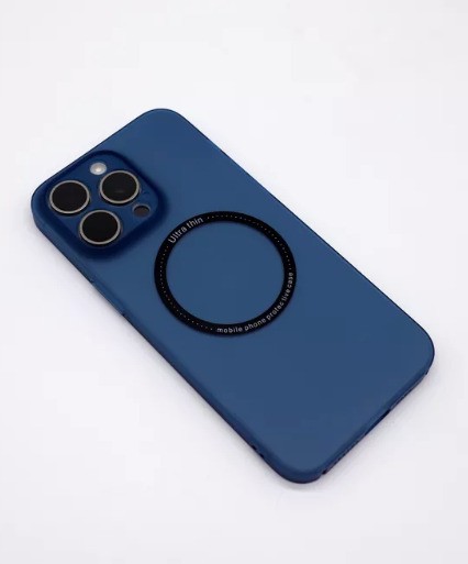 Чехол-накладка для iPhone 15 Pro Max PiBlue Protective Shell синий Чехол-накладка для iPhone 15 Pro Max PiBlue Protective Shell синий