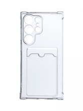 Чехол-накладка Samsung S24 Ultra VEGLAS Pocket силикон прозрачный