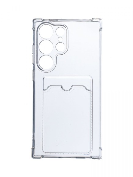 Чехол-накладка Samsung S24 Ultra VEGLAS Pocket силикон прозрачный
